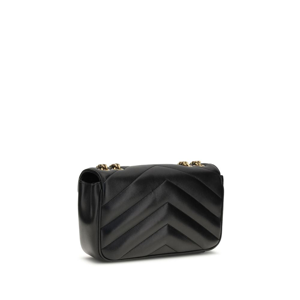 Saint Laurent Black Lamb Ovis Aries Aries Shoulder Bag Saint Laurent