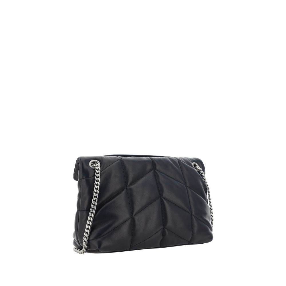 Saint Laurent Black Lamb Ovis Aries Aries Shoulder Bag Saint Laurent