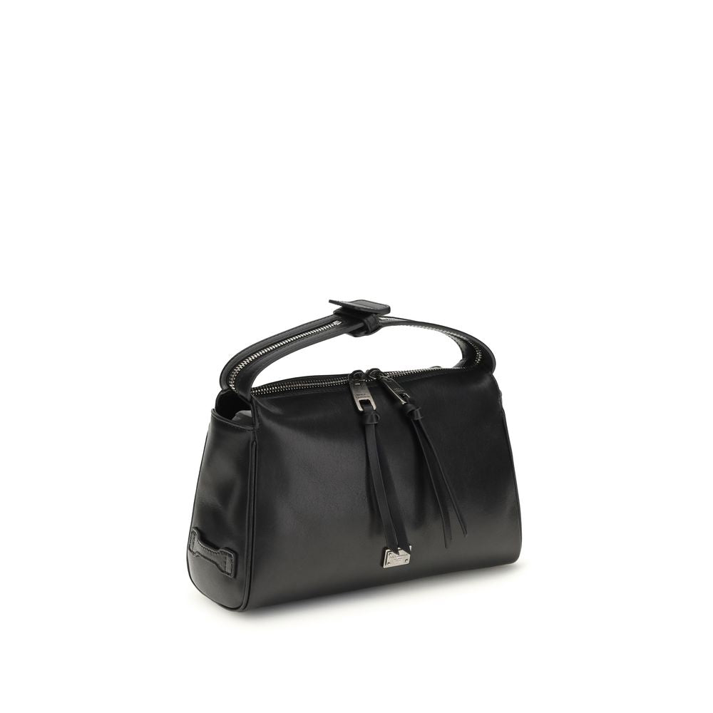 Dolce & Gabbana Black Calf Leather Bos Taurus Handbag Dolce & Gabbana