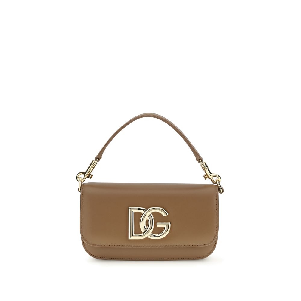 Dolce & Gabbana Brown Calf Leather Bos Taurus Handbag Dolce & Gabbana