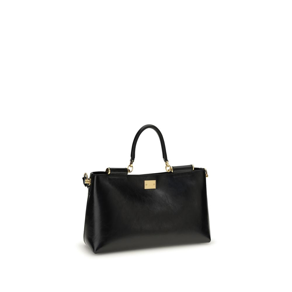 Dolce & Gabbana Black Calf Leather Bos Taurus Shoulder Bag Dolce & Gabbana