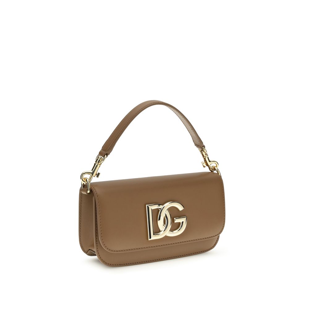 Dolce & Gabbana Brown Calf Leather Bos Taurus Handbag Dolce & Gabbana