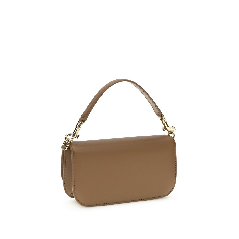 Dolce & Gabbana Brown Calf Leather Bos Taurus Handbag Dolce & Gabbana
