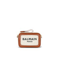 Balmain Brown Cotton Shoulder Bag Balmain