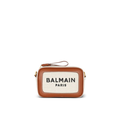 Balmain Brown Cotton Shoulder Bag Balmain