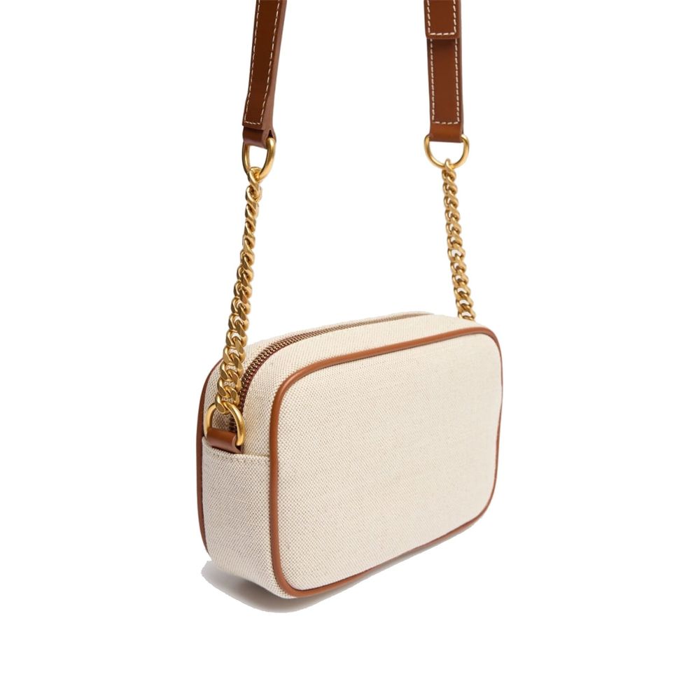 Balmain Brown Cotton Shoulder Bag Balmain