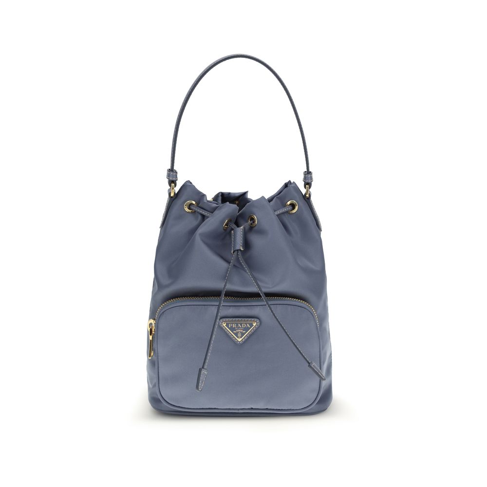 Prada Blue Polyamide Backet Bag Prada
