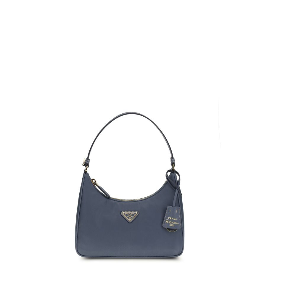 Prada Blue Recycled Polyamide Shoulder Bag Prada