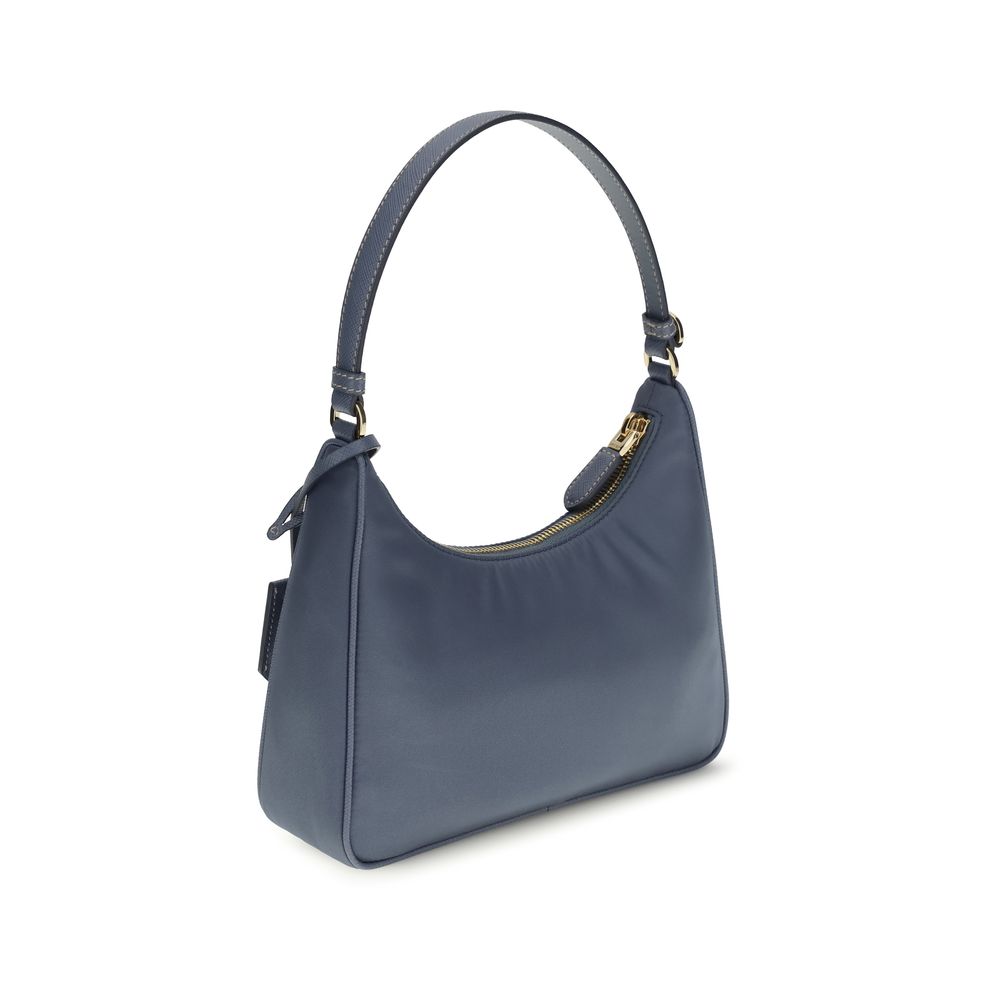 Prada Blue Recycled Polyamide Shoulder Bag Prada