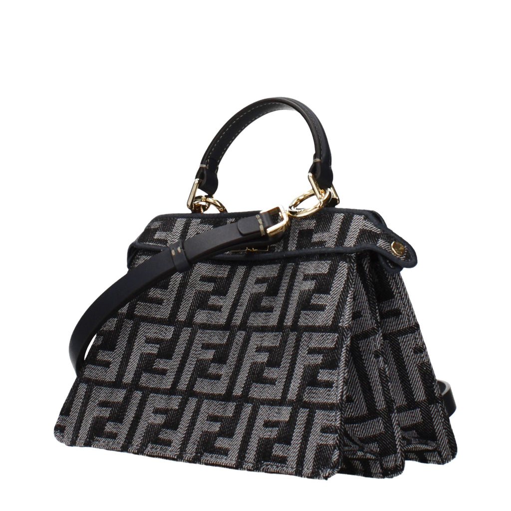 Fendi Black Fabric Handbag Fendi