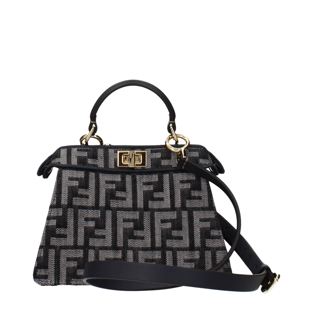 Fendi Black Fabric Handbag Fendi