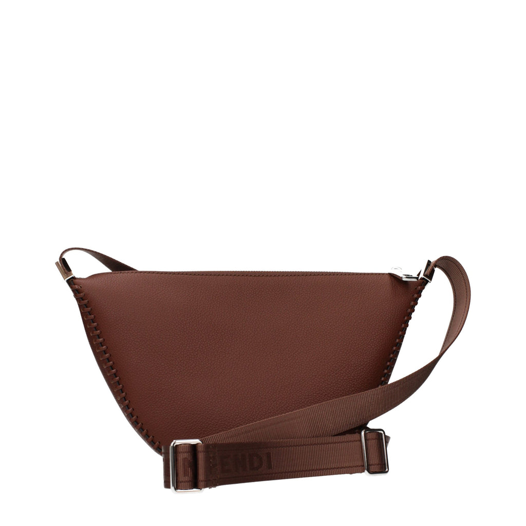Fendi Brown Leather Crossbody Bag Fendi