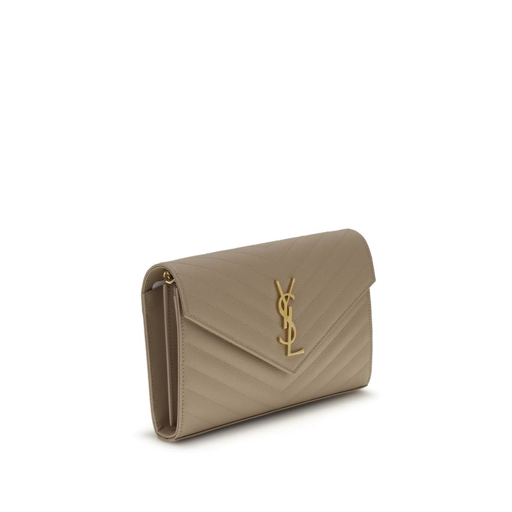 Saint Laurent Beige Calf Leather Bos Taurus Shoulder Bag Saint Laurent