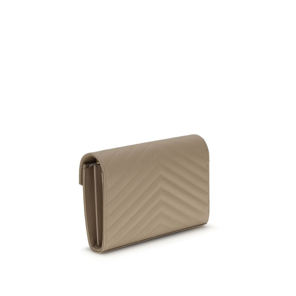 Saint Laurent Beige Calf Leather Bos Taurus Shoulder Bag Saint Laurent