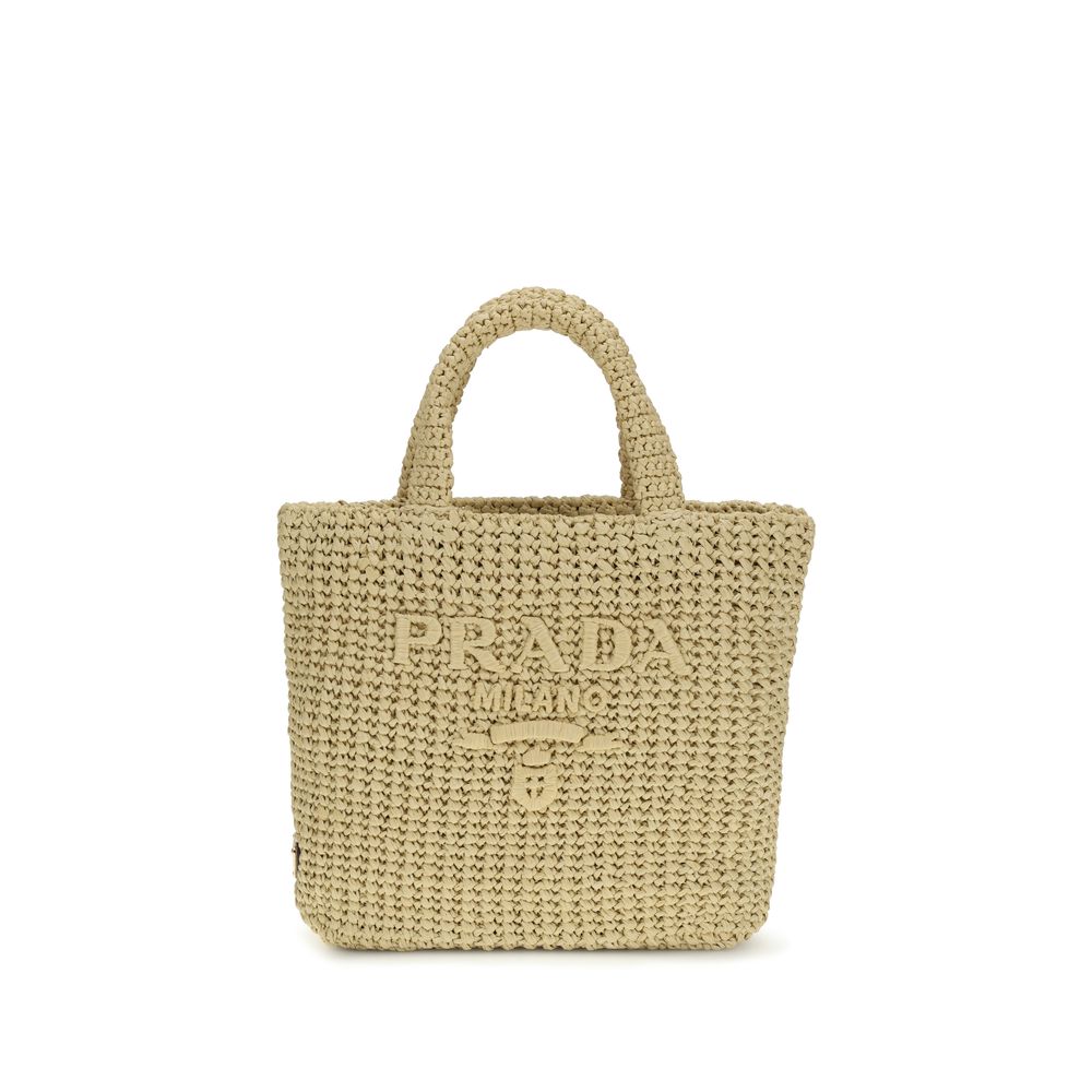 Prada Beige Viscose Handbag Prada