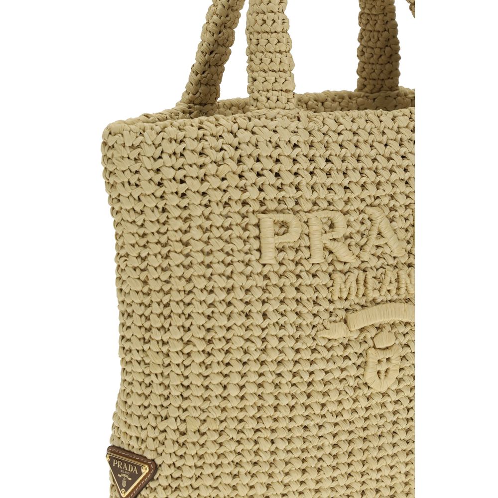 Prada Beige Viscose Handbag Prada