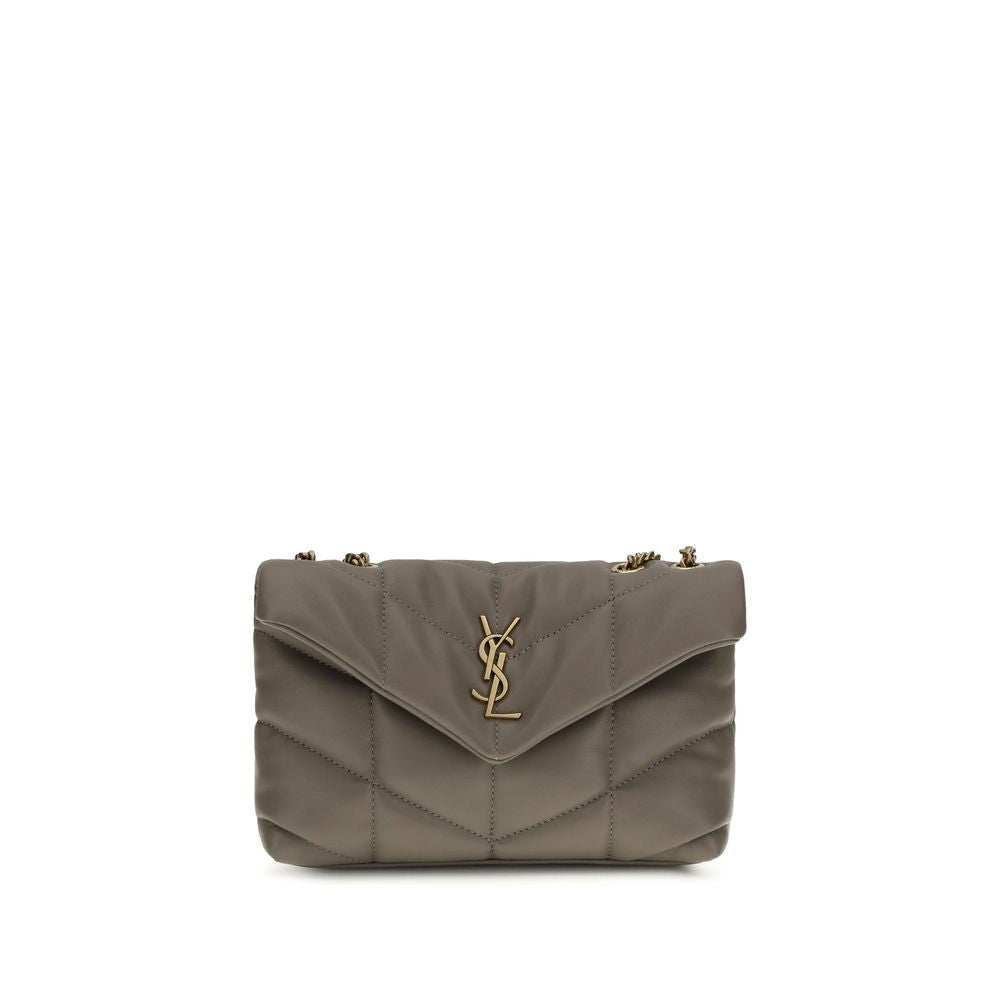 Saint Laurent Gray Lamb Ovis Aries Aries Shoulder Bag Saint Laurent