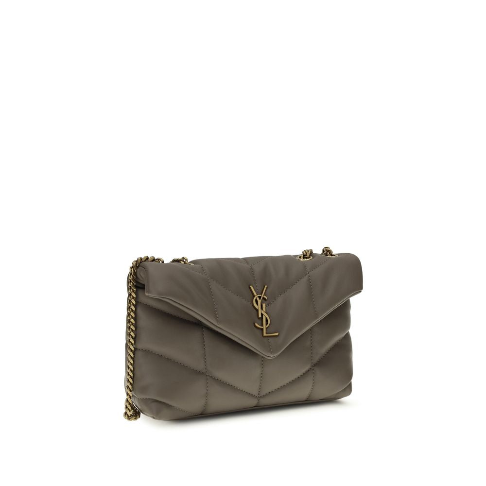 Saint Laurent Gray Lamb Ovis Aries Aries Shoulder Bag Saint Laurent