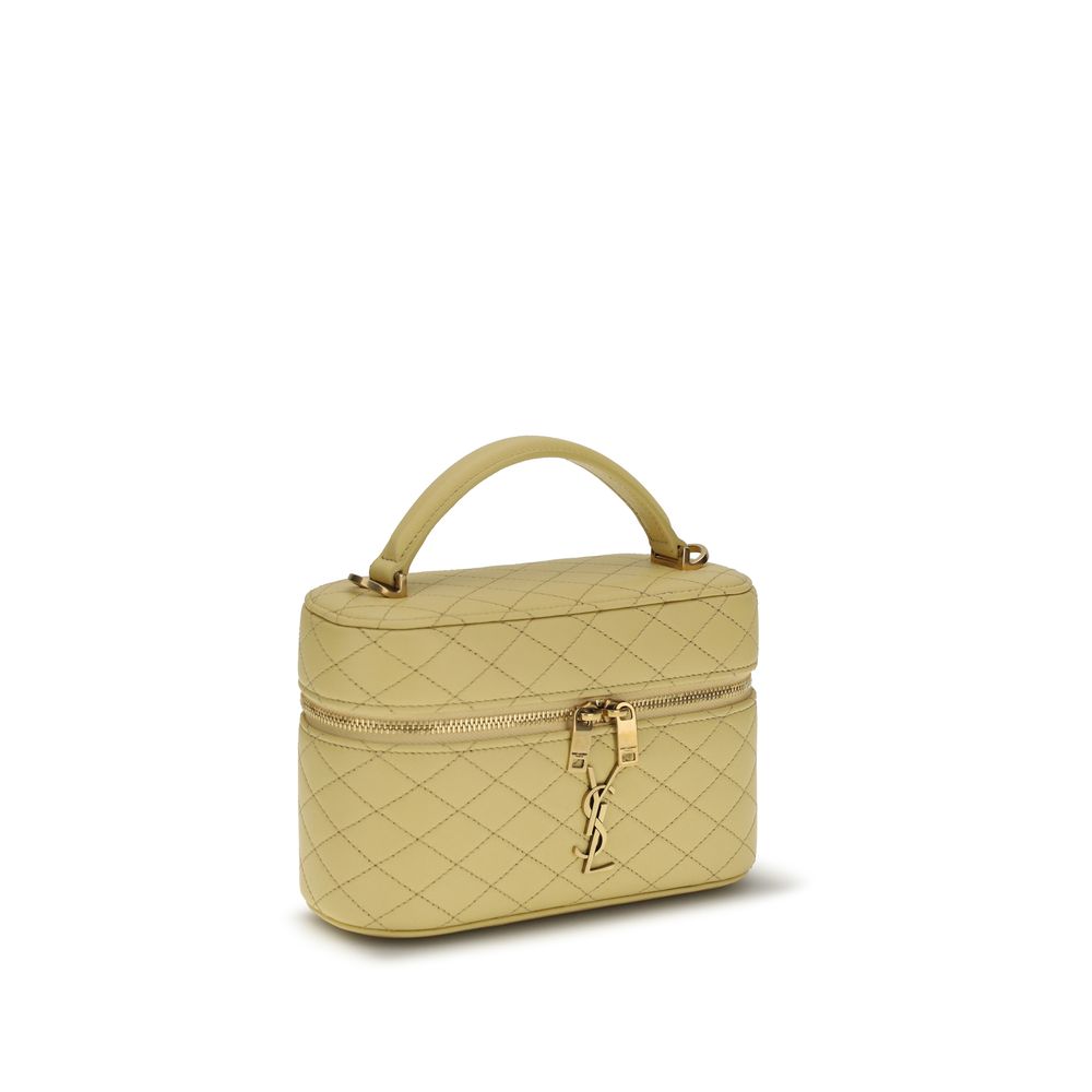 Saint Laurent Bicolor Calf Leather Bos Taurus Handbag Saint Laurent