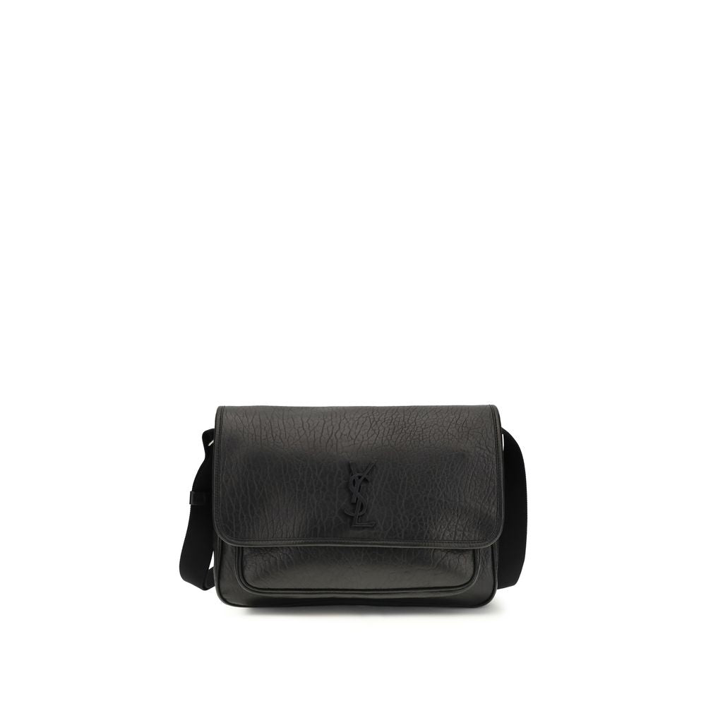 Saint Laurent Black Calf Leather Bos Taurus Shoulder Bag Saint Laurent