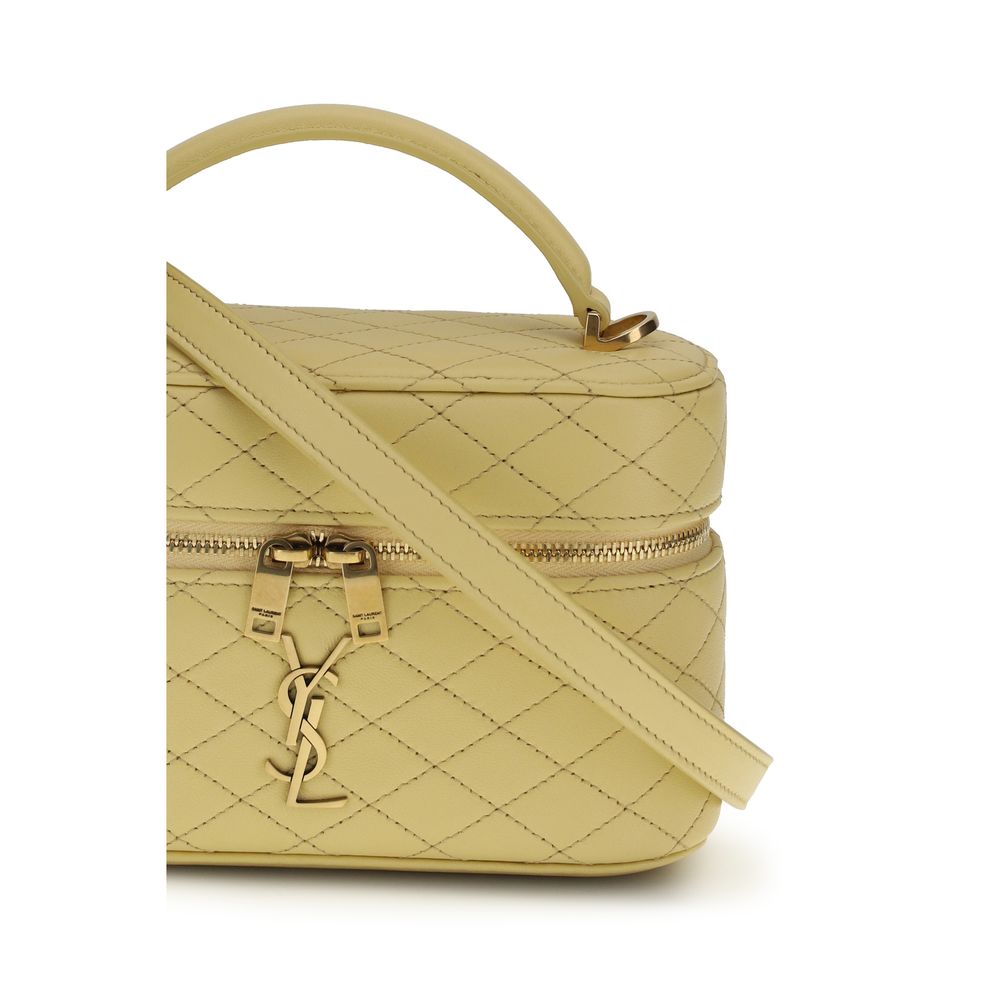 Saint Laurent Bicolor Calf Leather Bos Taurus Handbag Saint Laurent