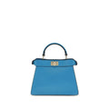 Fendi Blue Calf Leather Bos Taurus Handbag Fendi