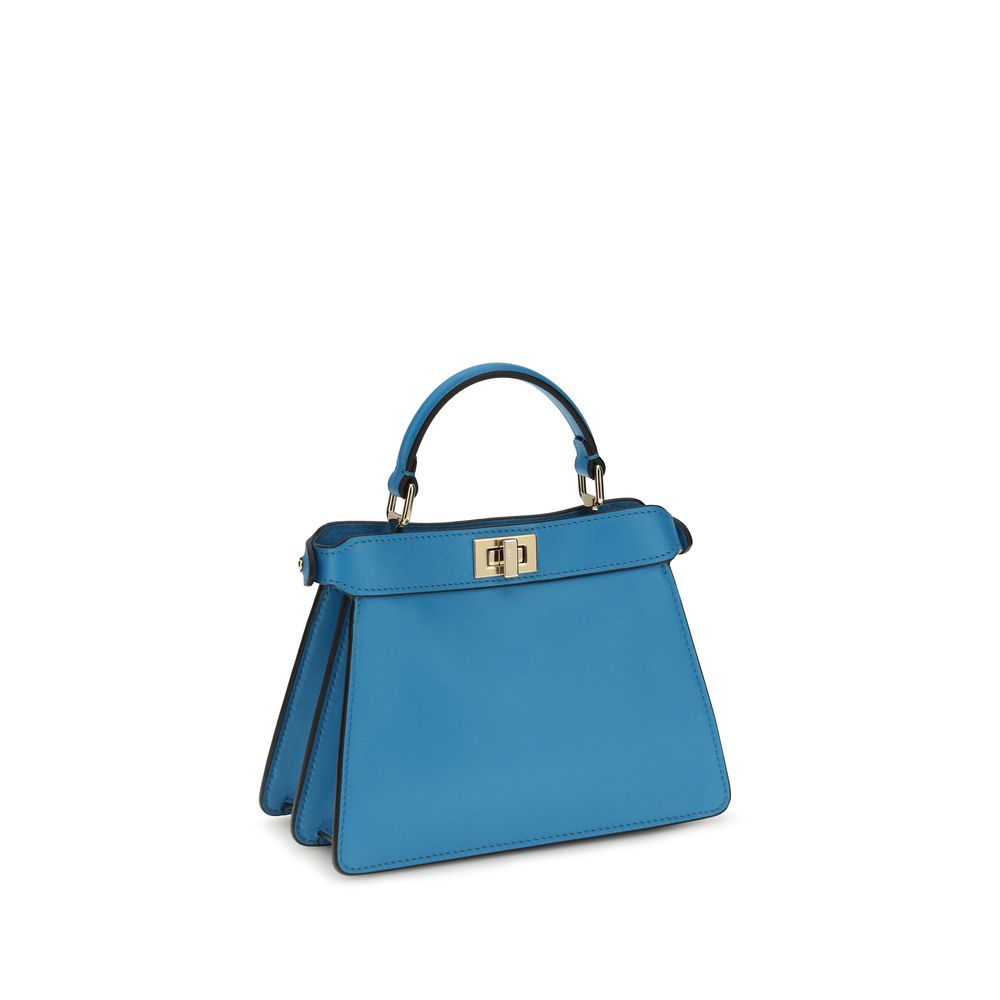 Fendi Blue Calf Leather Bos Taurus Handbag Fendi