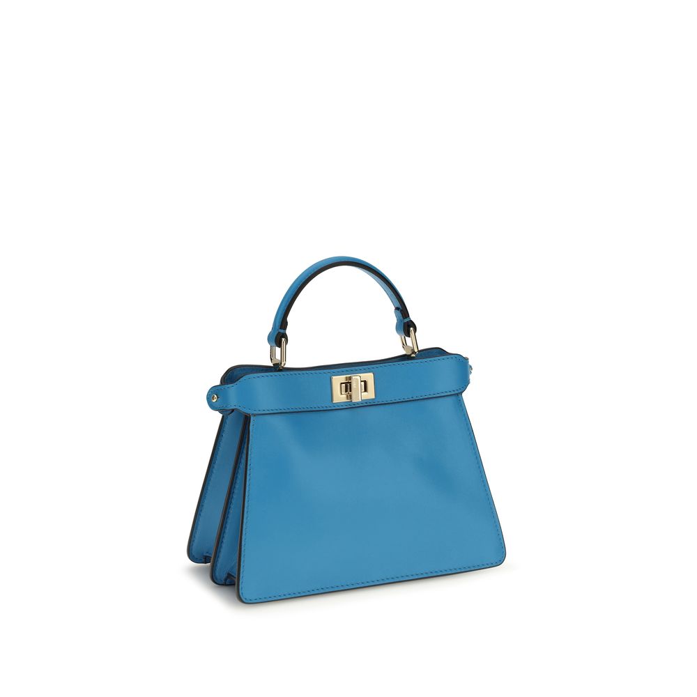 Fendi Blue Calf Leather Bos Taurus Handbag Fendi