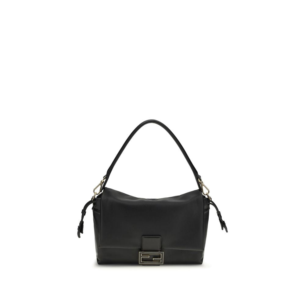 Fendi Black Lamb Ovis Aries Aries Shoulder Bag Fendi