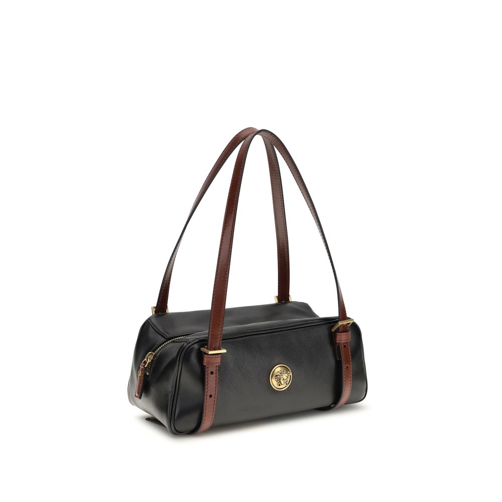 Versace Black Lamb Ovis Aries Aries Shoulder Bag Versace