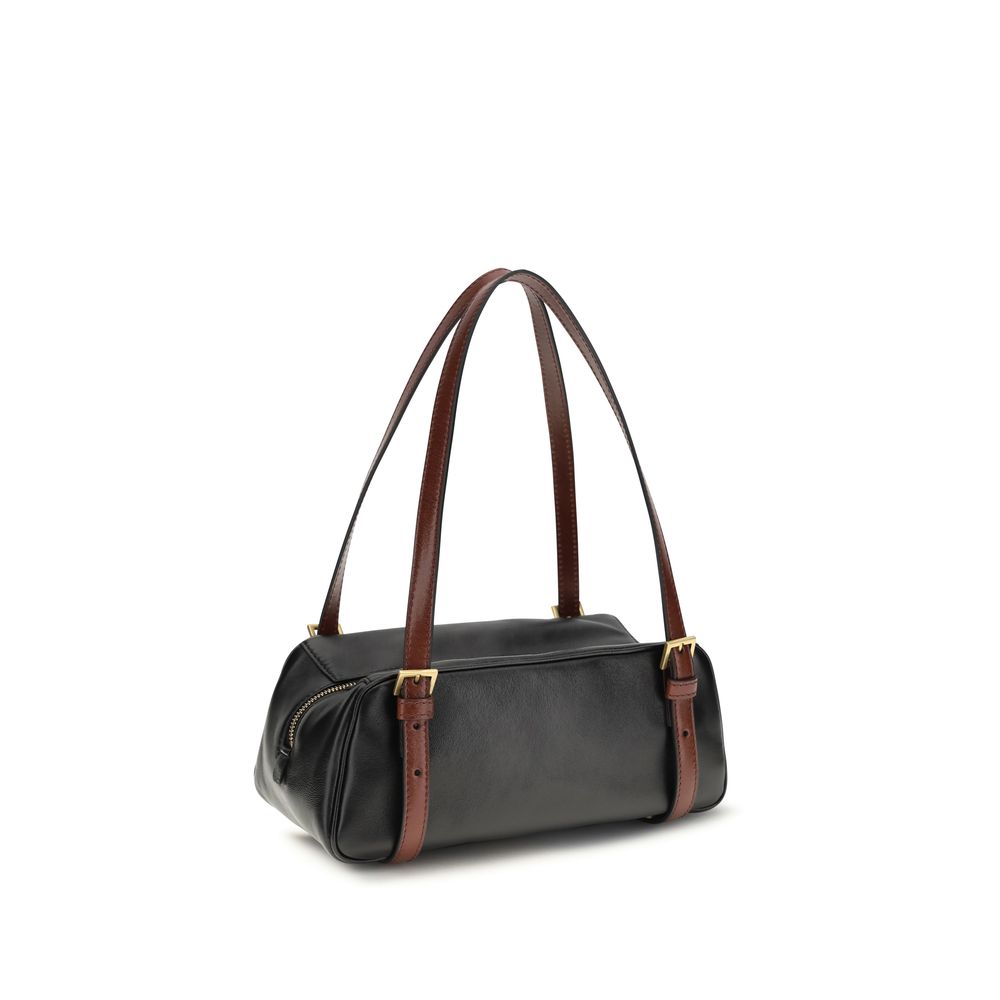 Versace Black Lamb Ovis Aries Aries Shoulder Bag Versace