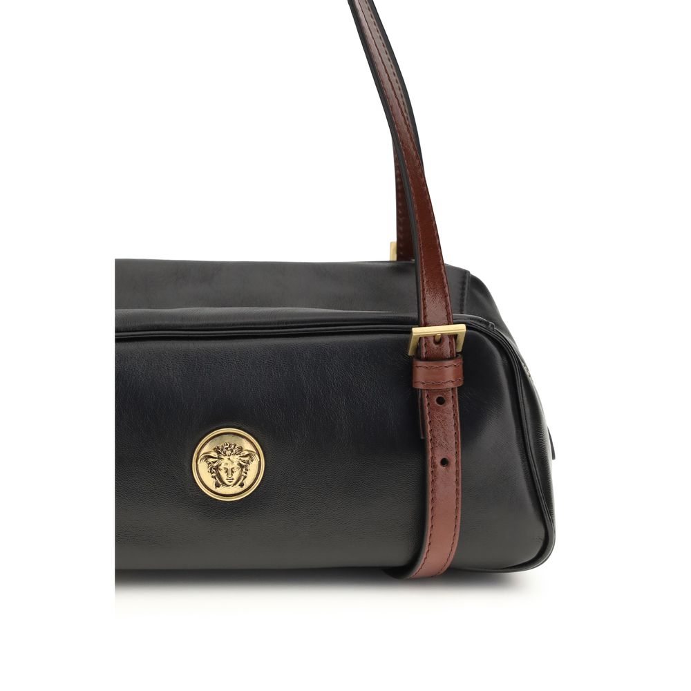 Versace Black Lamb Ovis Aries Aries Shoulder Bag Versace