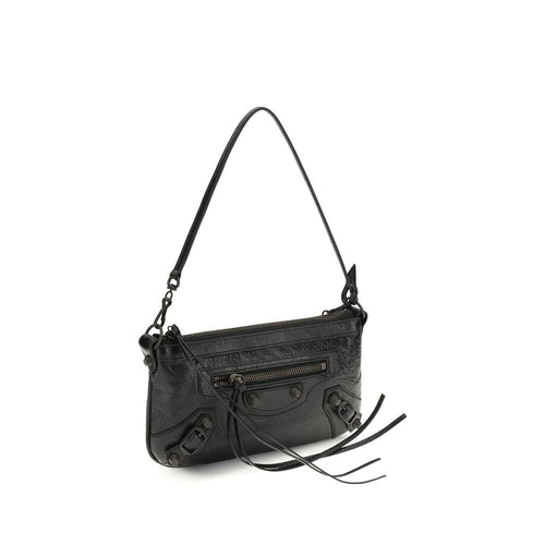 Balenciaga Black Lamb Ovis Aries Aries Shoulder Bag Balenciaga