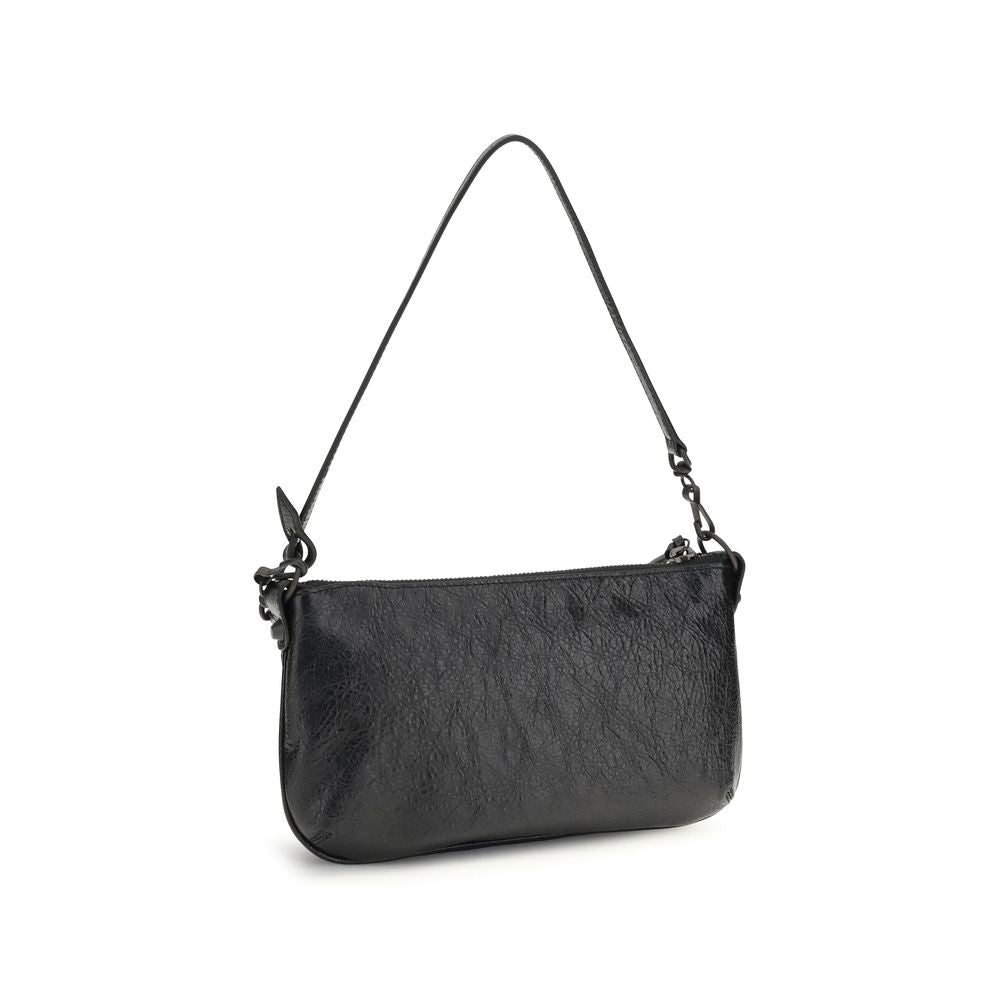Balenciaga Black Lamb Ovis Aries Aries Shoulder Bag Balenciaga