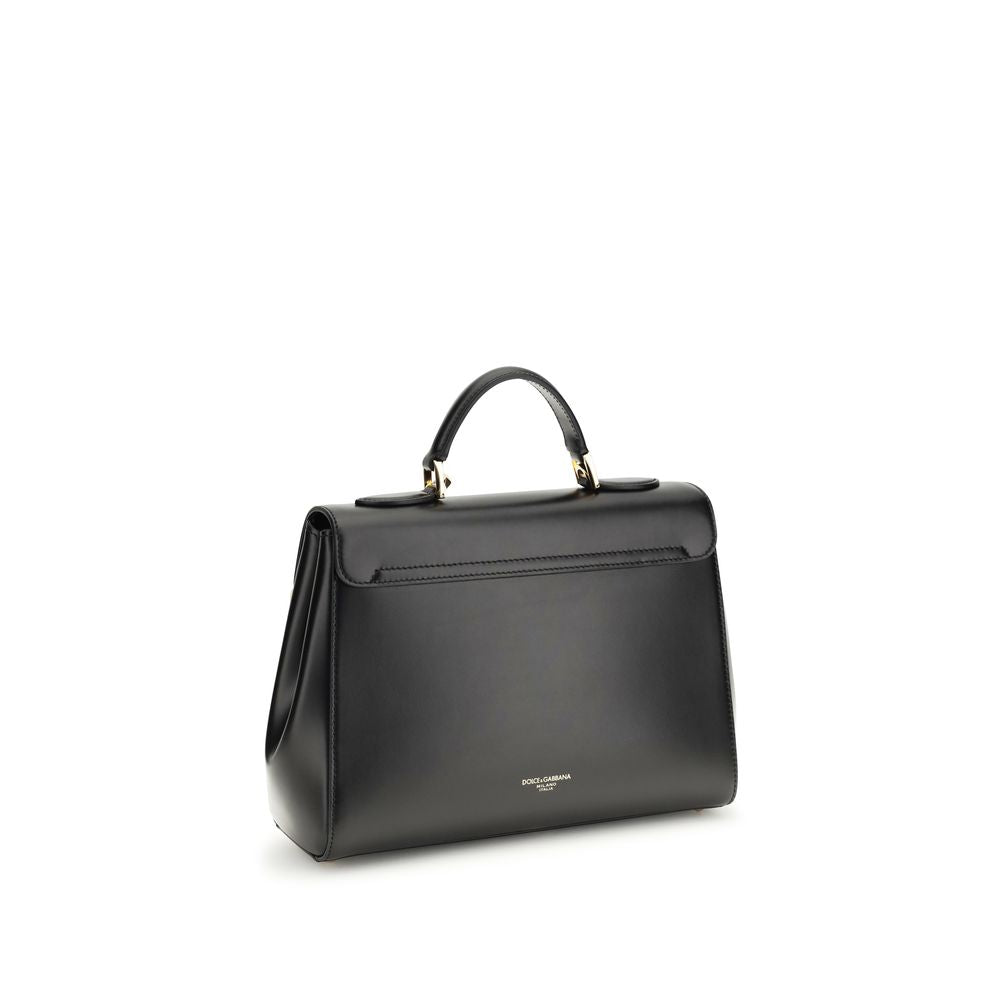 Dolce & Gabbana Black Calf Leather Bos Taurus Shoulder Bag Dolce & Gabbana