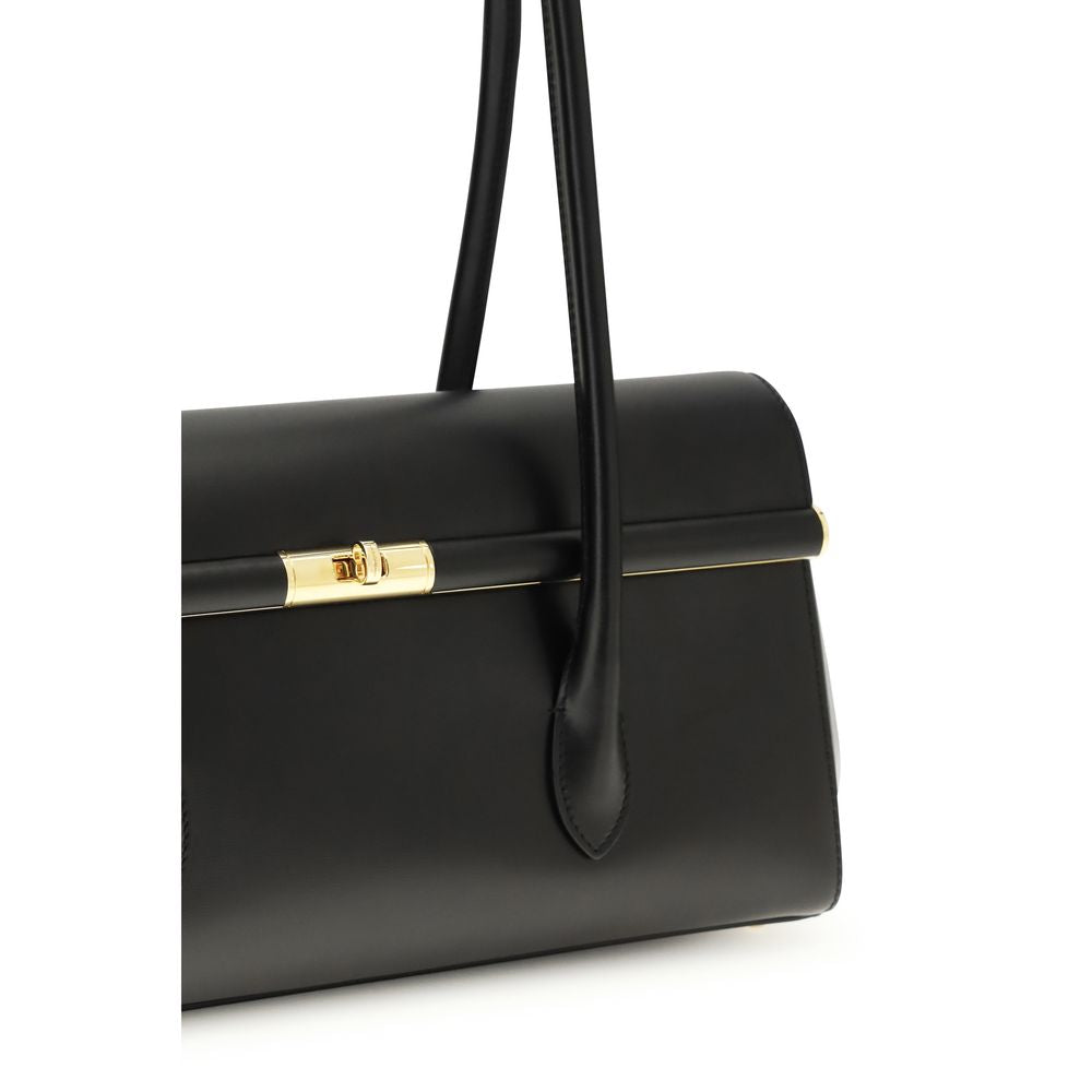 Dolce & Gabbana Black Calf Leather Bos Taurus Shoulder Bag Dolce & Gabbana