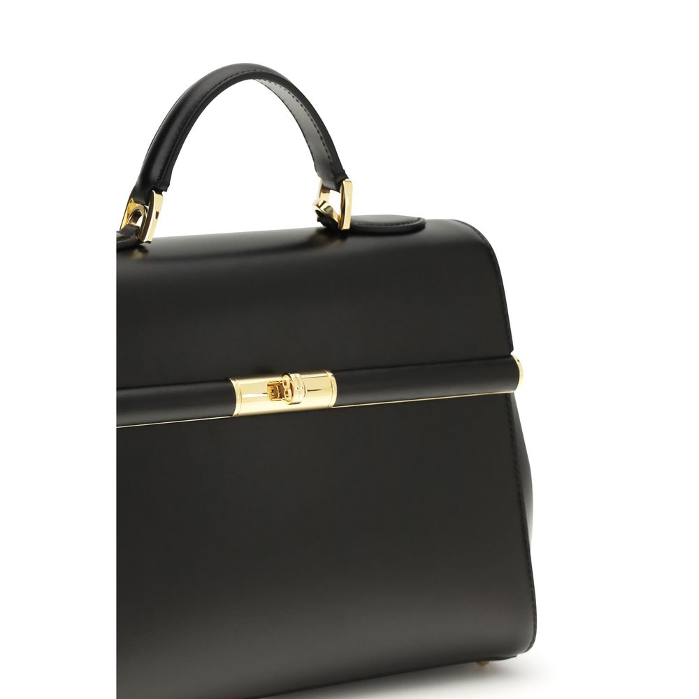 Dolce & Gabbana Black Calf Leather Bos Taurus Shoulder Bag Dolce & Gabbana