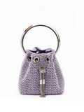 Jimmy Choo Light Purple Bon Bon Micro Crystals Bucket Jimmy Choo