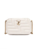Jimmy Choo White Leather Avenue Camera Crossbody Bag Jimmy Choo