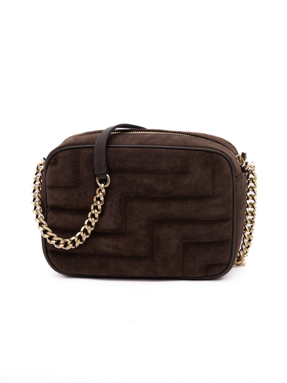 Jimmy Choo Brown Suede Avenue Camera Crossbody Bag Jimmy Choo