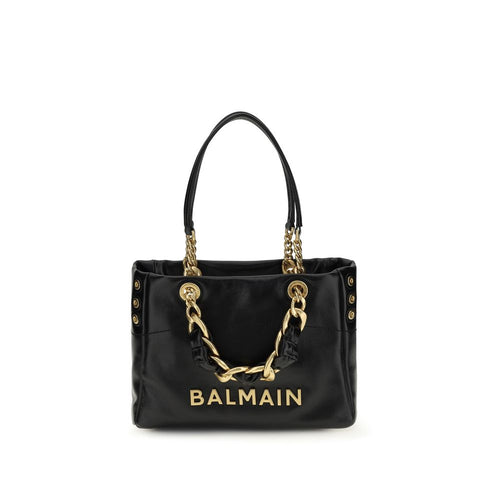 Balmain Black Calf Leather Bos Taurus Shoulder Bag Balmain