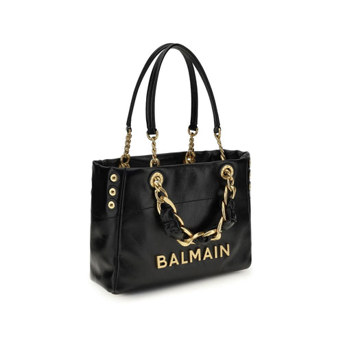 Balmain Black Calf Leather Bos Taurus Shoulder Bag Balmain