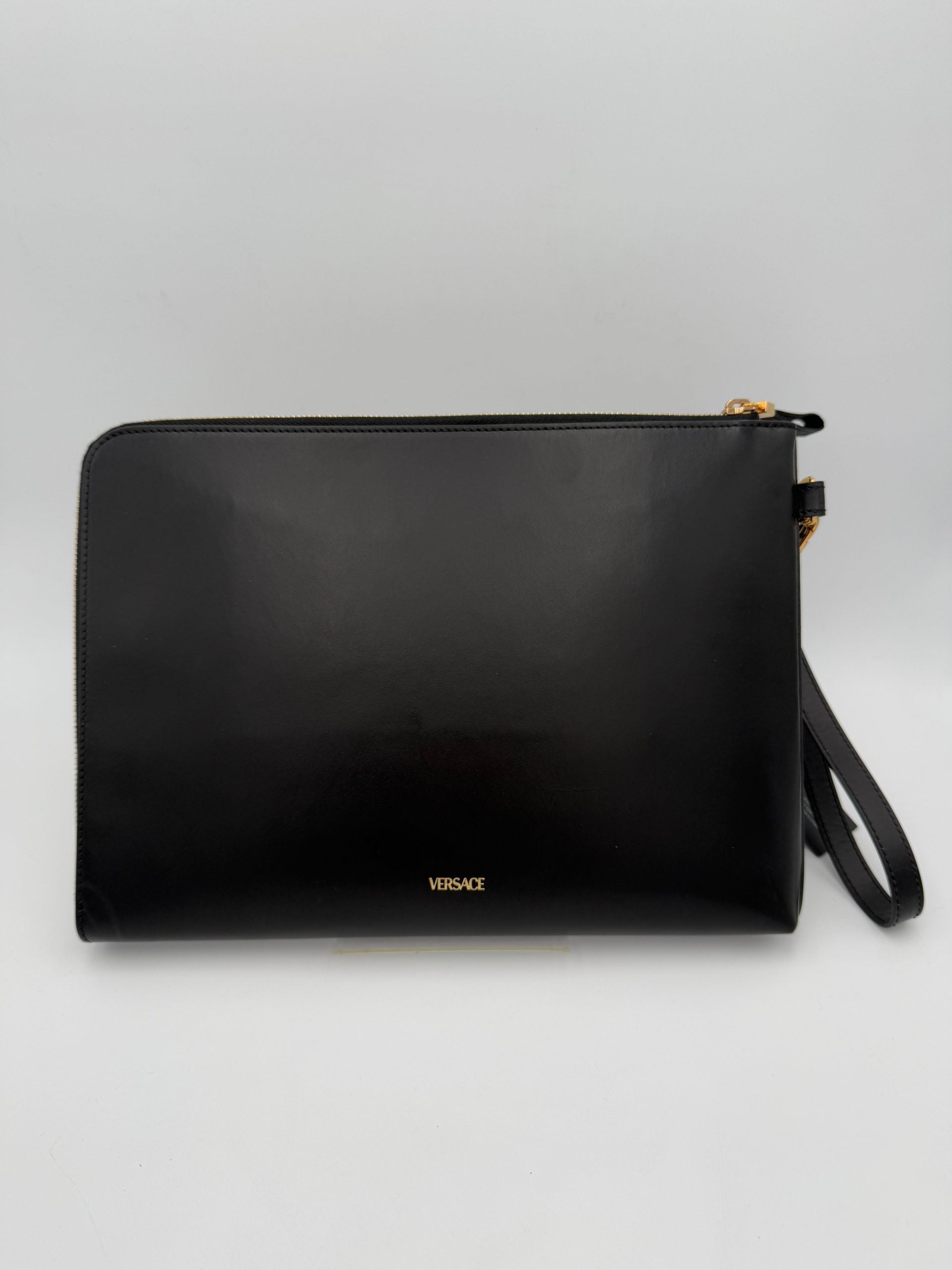 Versace VERSACE LA MEDUSA Signature Leather Clutch Versace