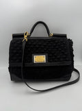 Dolce & Gabbana DOLCE & GABBANA Sicily Python and Macramé Handbag Dolce & Gabbana