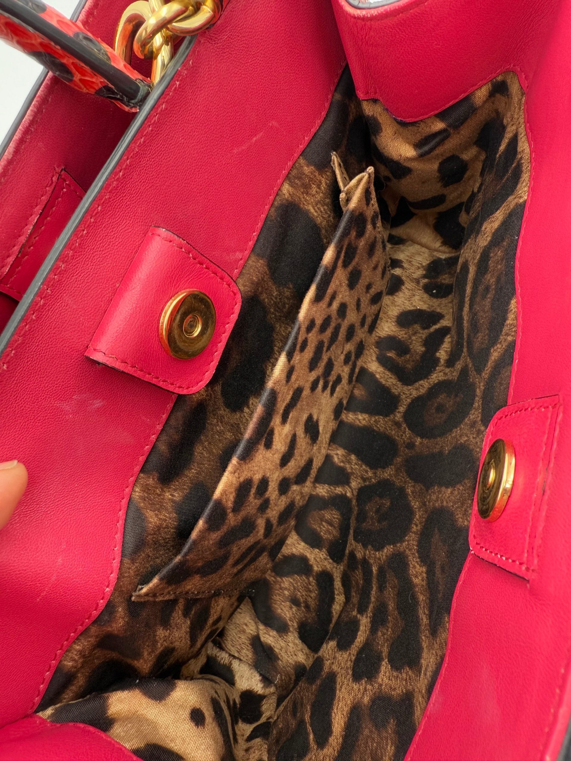 Dolce & Gabbana DOLCE & GABBANA Sicily in Reptile Skin Handbag Dolce & Gabbana
