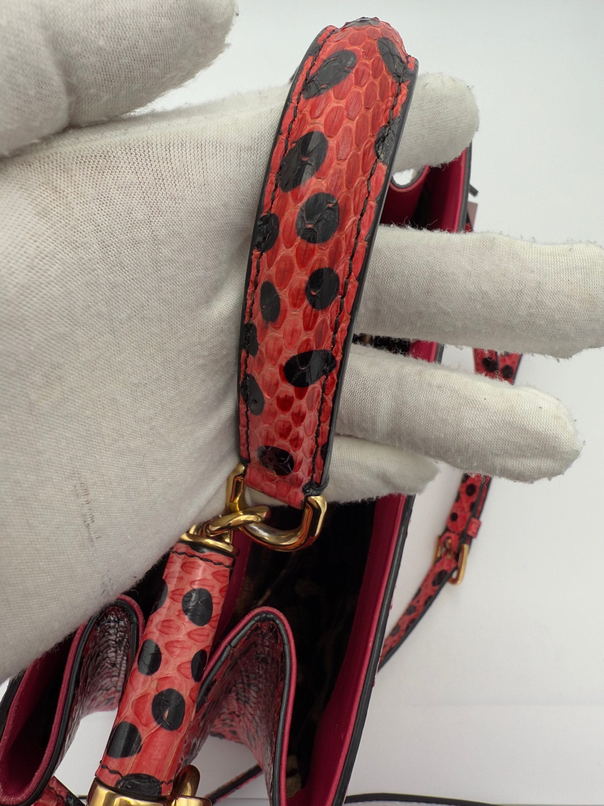 Dolce & Gabbana DOLCE & GABBANA Sicily in Reptile Skin Handbag Dolce & Gabbana