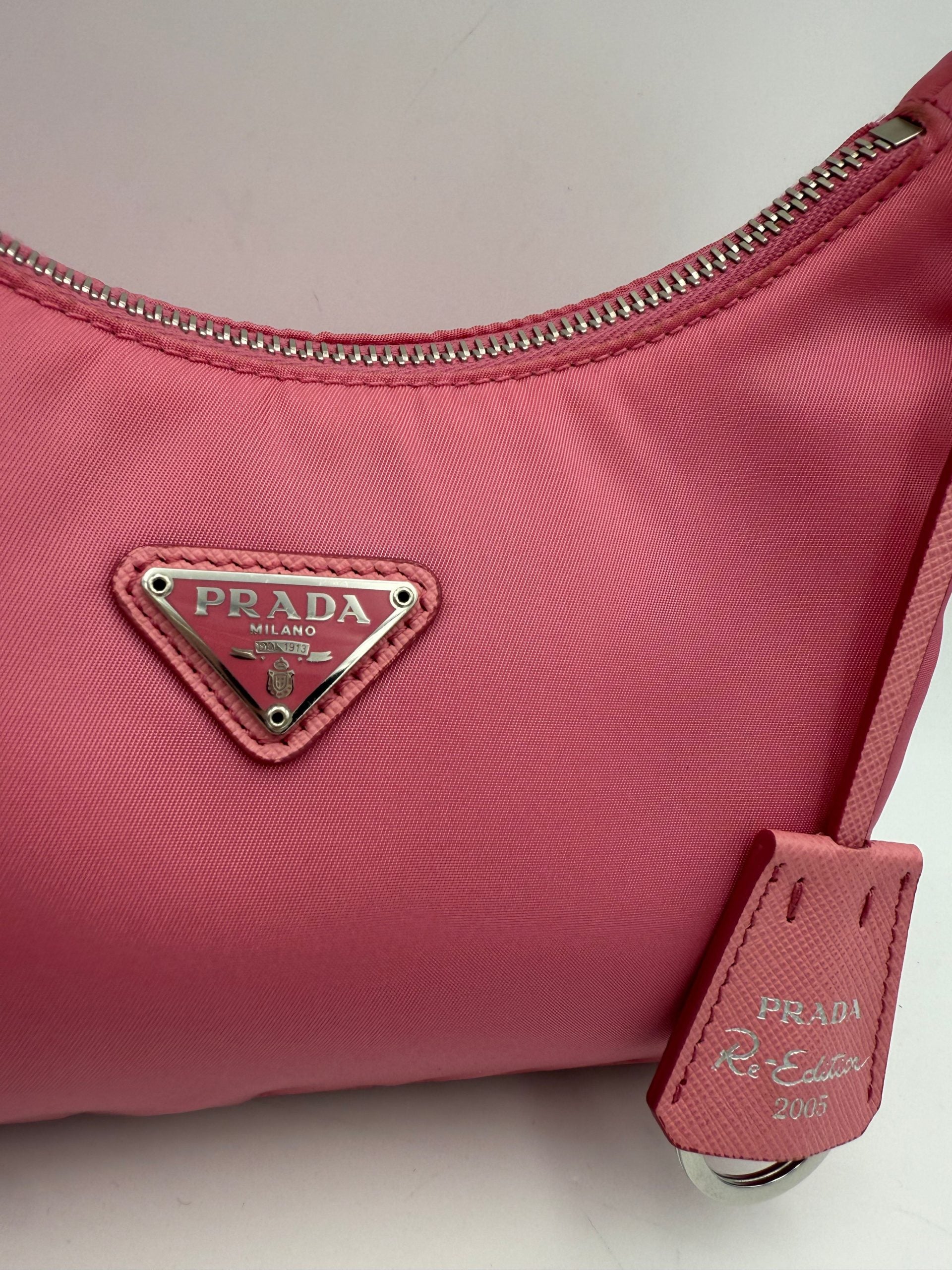 Prada PRADA HOBO Re-Nylon Pink Handbag Prada