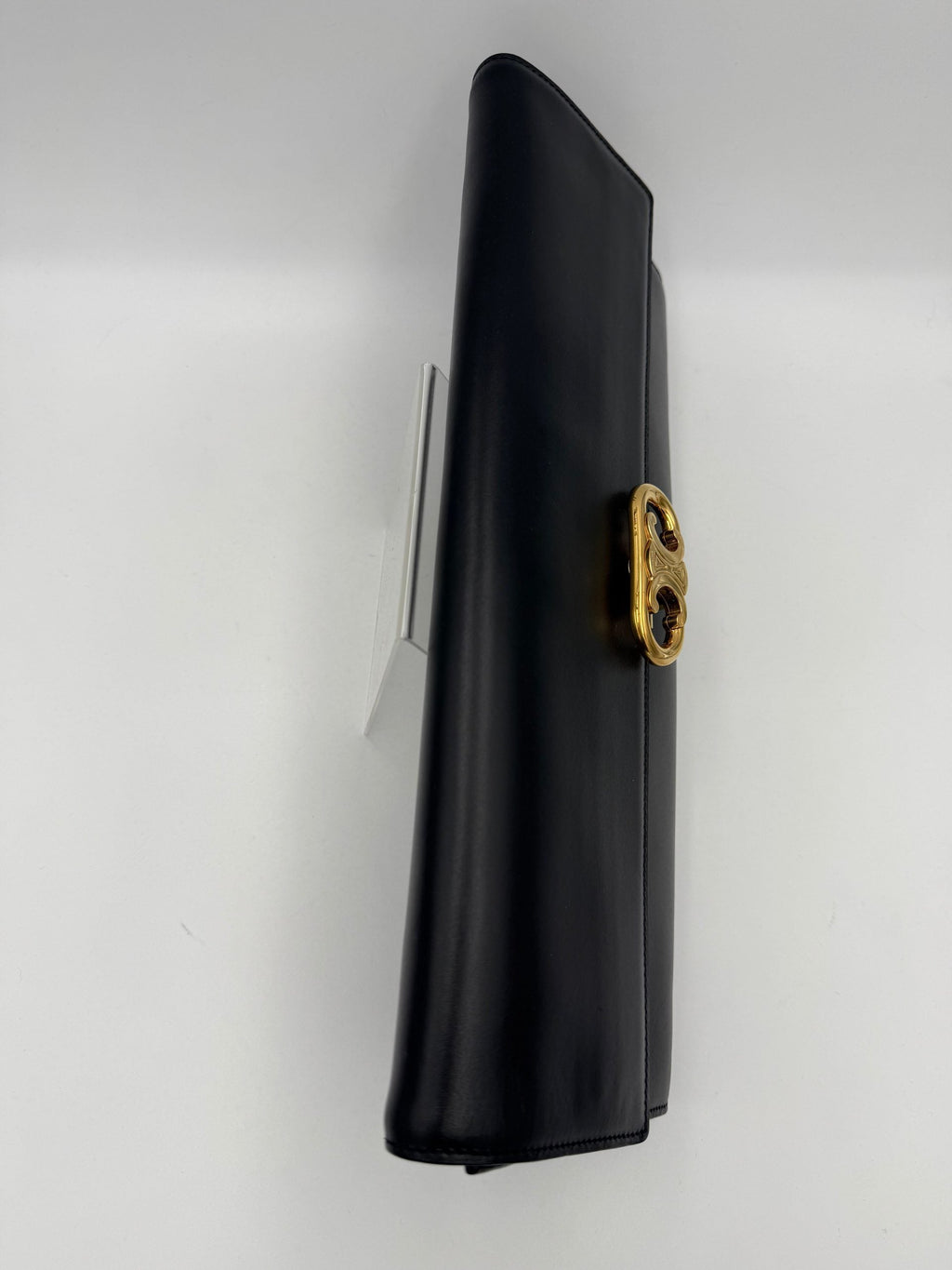 Celine CELINE TRIOMPHE Black Clutch Celine