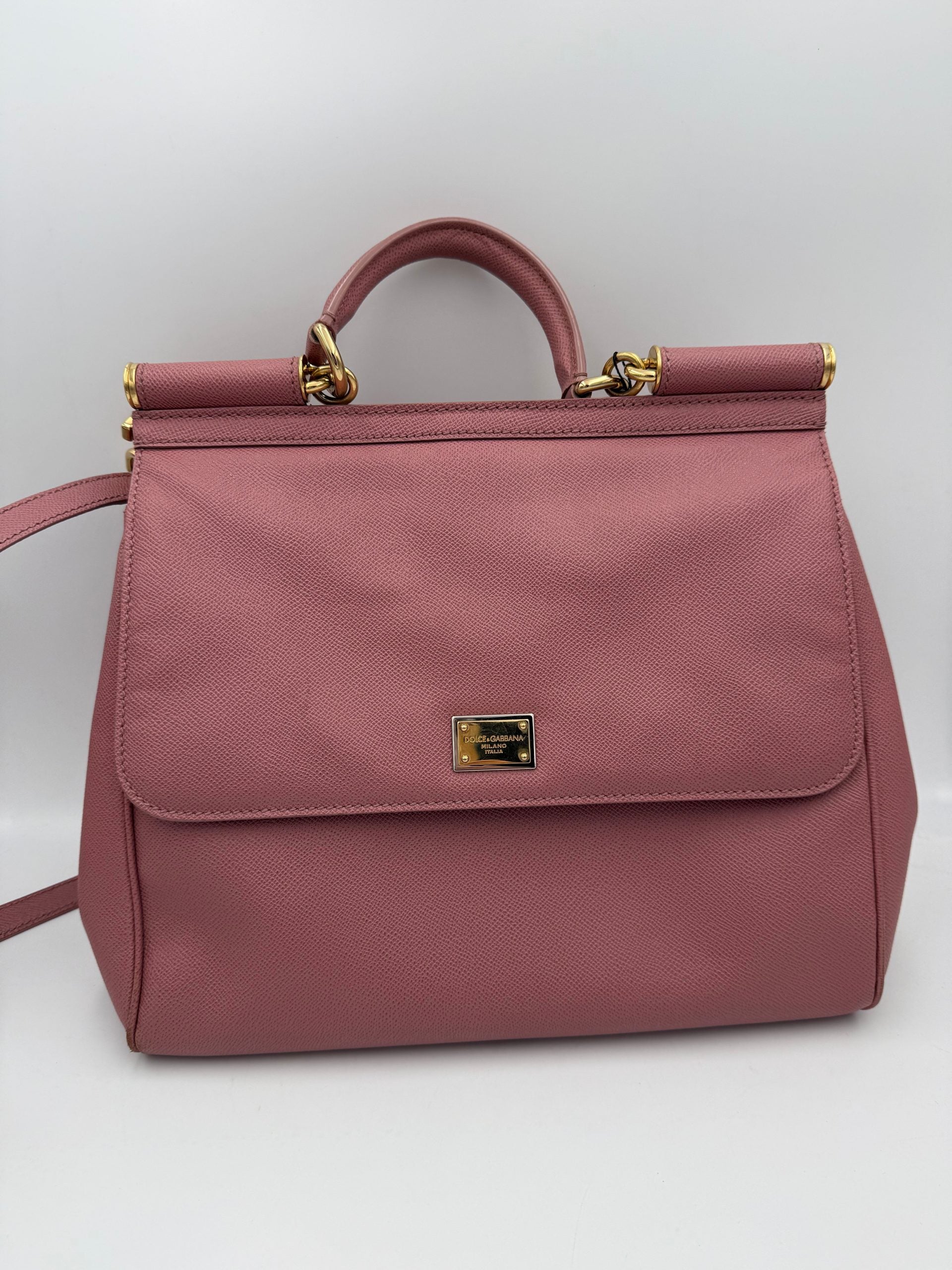 Dolce & Gabbana DOLCE & GABBANA SICILY Pink Large Handbag Dolce & Gabbana