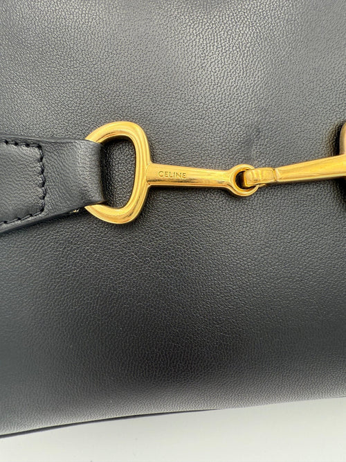 Celine CELINE CRECY Plain Black Handbag Celine